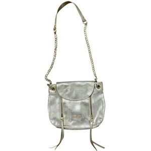 Cynthia Rowley Mob Wife Metallic Chain Strap Crossbody Bag